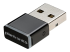 HP Poly BT600 - Bluetooth-adapter för headset, hörlurar - Vänster vinkel